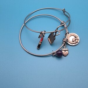 Expandable Enamel Charm Bangles